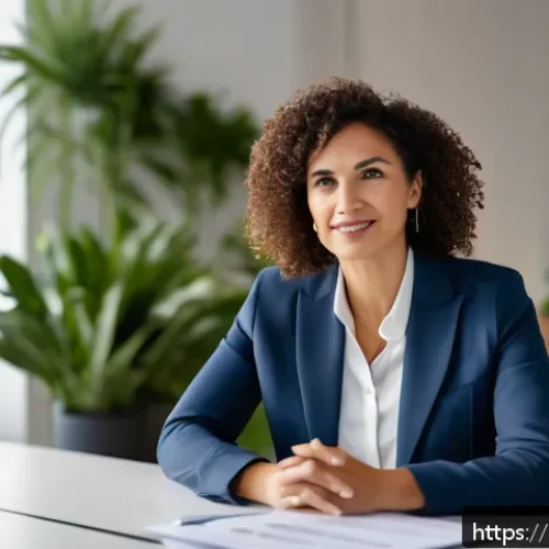 사회적 책임 경영 자격증으로 가능한 직무 소개 - A professional woman in business casual attire, confidently leading a diverse corporate meeting in a...